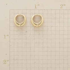 Golden Axis Hoops