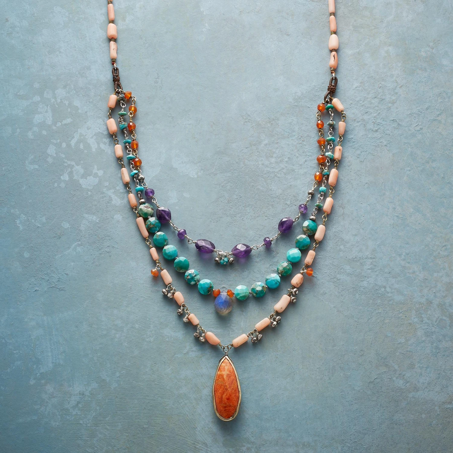 Clarissa Three-tier Necklace 4 Clarissa Three-tier Necklace - Image 2