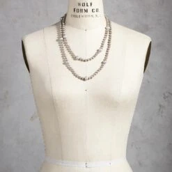 Silvery Satellite Pearl Necklace -Jewelry Sales 8f7641ae f651 4c4a 9c19 fc8523731922