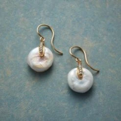 Buttoned Up Pearl Earrings