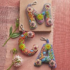 Fleur De Felt Initial Clip