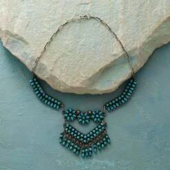 1930s Blue Gem Collar Necklace -Jewelry Sales ad5a4499 9149 43e1 99a6 ca8cd0519404