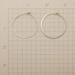 Sterling Hand Forged Gypsy Hoops